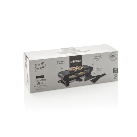 BOSKA Gourmet Raclette Mini schwarz bedrucken, Art.-Nr. RB851100