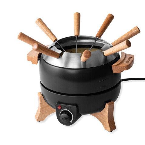 BOSKA electrisches Party Fondue Set - 2.3L (EU Type F) schwarz bedrucken, Art.-Nr. RB853570