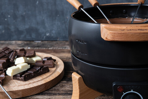 BOSKA electrisches Party Fondue Set - 2.3L (EU Type F) schwarz bedrucken, Art.-Nr. RB853570
