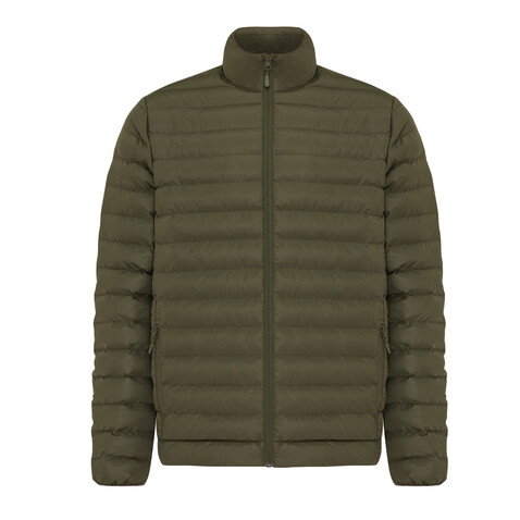 IQONIQ Maiko Herren Steppjacke aus recyceltem Polyester khaki bedrucken, Art.-Nr. T1703.020.XXXL