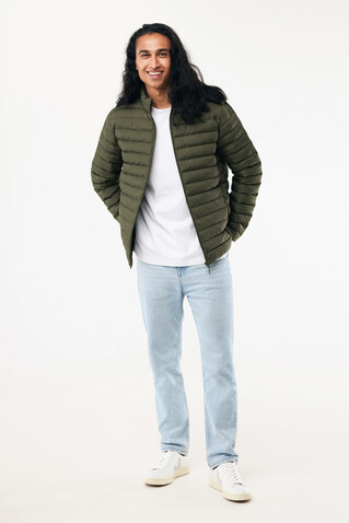 IQONIQ Maiko Herren Steppjacke aus recyceltem Polyester khaki bedrucken, Art.-Nr. T1703.020.XXXL