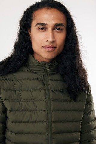 IQONIQ Maiko Herren Steppjacke aus recyceltem Polyester khaki bedrucken, Art.-Nr. T1703.020.XXXL