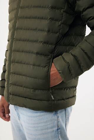IQONIQ Maiko Herren Steppjacke aus recyceltem Polyester khaki bedrucken, Art.-Nr. T1703.020.XXXL