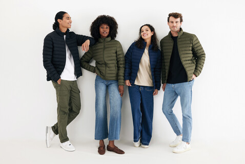 IQONIQ Maiko Herren Steppjacke aus recyceltem Polyester khaki bedrucken, Art.-Nr. T1703.020.XXXL