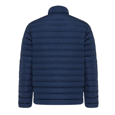 IQONIQ Maiko Herren Steppjacke aus recyceltem Polyester navy blau bedrucken, Art.-Nr. T1703.002.L