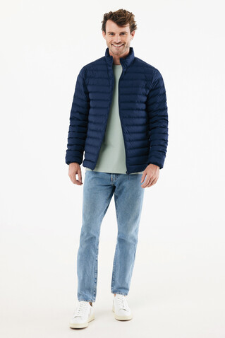 IQONIQ Maiko Herren Steppjacke aus recyceltem Polyester navy blau bedrucken, Art.-Nr. T1703.002.L