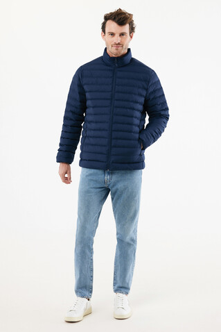 IQONIQ Maiko Herren Steppjacke aus recyceltem Polyester navy blau bedrucken, Art.-Nr. T1703.002.L