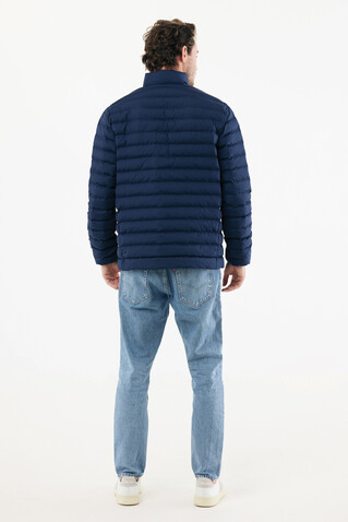 IQONIQ Maiko Herren Steppjacke aus recyceltem Polyester navy blau bedrucken, Art.-Nr. T1703.002.L