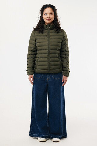 IQONIQ Maiko Damen Steppjacke aus recyceltem Polyester khaki bedrucken, Art.-Nr. T4703.020.XXS