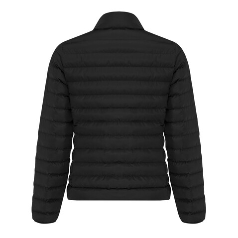 IQONIQ Maiko Damen Steppjacke aus recyceltem Polyester schwarz bedrucken, Art.-Nr. T4703.001.XL