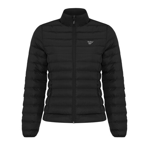 IQONIQ Maiko Damen Steppjacke aus recyceltem Polyester schwarz bedrucken, Art.-Nr. T4703.001.XL