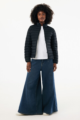 IQONIQ Maiko Damen Steppjacke aus recyceltem Polyester schwarz bedrucken, Art.-Nr. T4703.001.XL