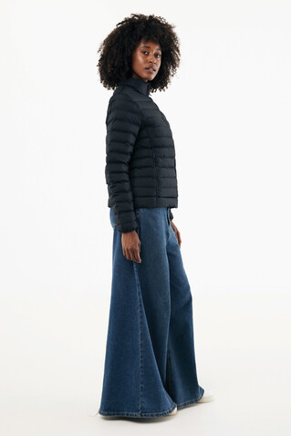 IQONIQ Maiko Damen Steppjacke aus recyceltem Polyester schwarz bedrucken, Art.-Nr. T4703.001.XL
