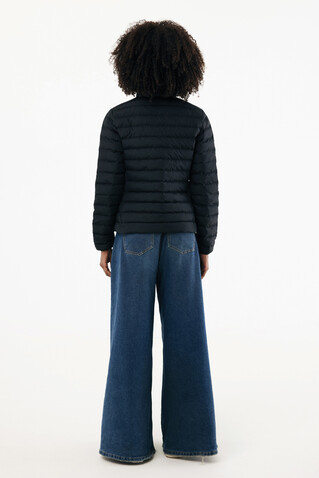 IQONIQ Maiko Damen Steppjacke aus recyceltem Polyester schwarz bedrucken, Art.-Nr. T4703.001.XL