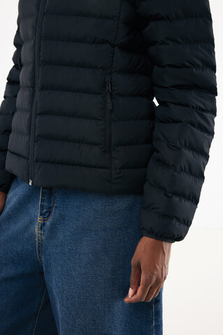 IQONIQ Maiko Damen Steppjacke aus recyceltem Polyester schwarz bedrucken, Art.-Nr. T4703.001.XL