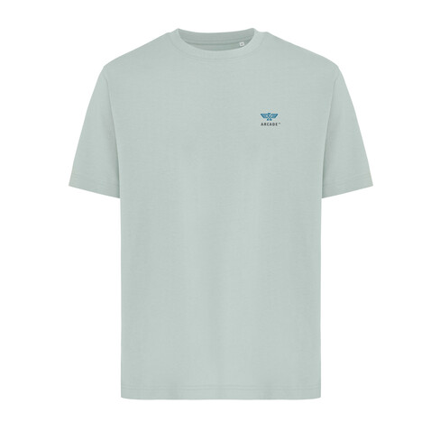 IQONIQ Nikko Heavyweight T-Shirt aus recycelter Baumwolle Iceberg green bedrucken, Art.-Nr. T9106.023.XXXL
