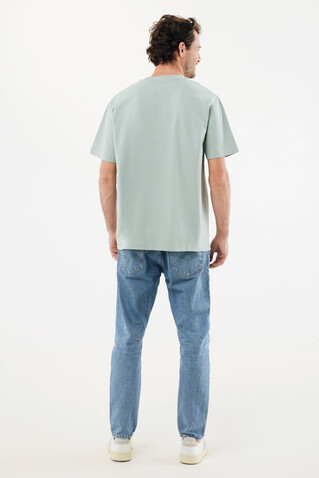 IQONIQ Nikko Heavyweight T-Shirt aus recycelter Baumwolle Iceberg green bedrucken, Art.-Nr. T9106.023.XXXL