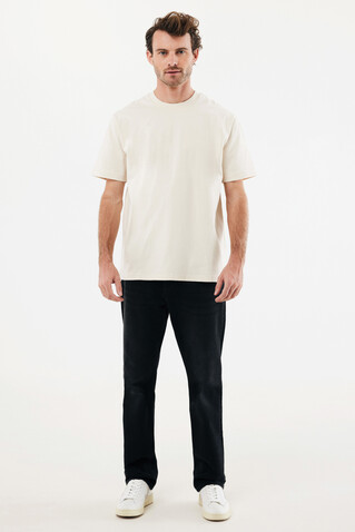 IQONIQ Nikko Heavyweight T-Shirt aus recycelter Baumwolle natural raw bedrucken, Art.-Nr. T9106.018.L