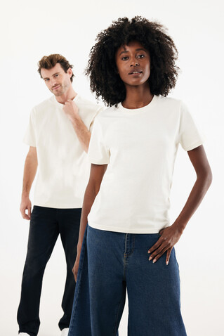 IQONIQ Nikko Heavyweight T-Shirt aus recycelter Baumwolle natural raw bedrucken, Art.-Nr. T9106.018.L