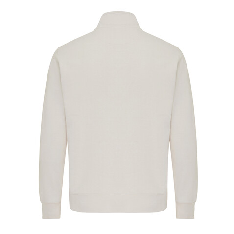 IQONIQ Elgon Quarter-Zip-Sweater aus rec. Baumwolle ivory white bedrucken, Art.-Nr. T9601.040.XXXL