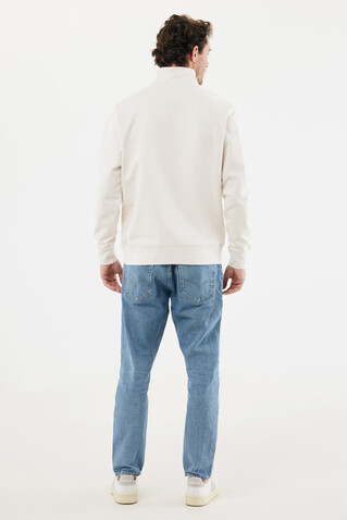 IQONIQ Elgon Quarter-Zip-Sweater aus rec. Baumwolle ivory white bedrucken, Art.-Nr. T9601.040.XXXL