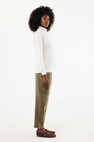 IQONIQ Elgon Quarter-Zip-Sweater aus rec. Baumwolle ivory white bedrucken, Art.-Nr. T9601.040.XXXL