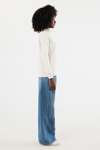 IQONIQ Elgon Quarter-Zip-Sweater aus rec. Baumwolle ivory white bedrucken, Art.-Nr. T9601.040.XXXL