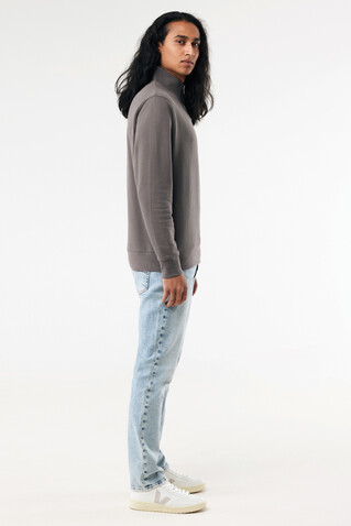 IQONIQ Elgon Quarter-Zip-Sweater aus rec. Baumwolle anthrazit bedrucken, Art.-Nr. T9601.019.M