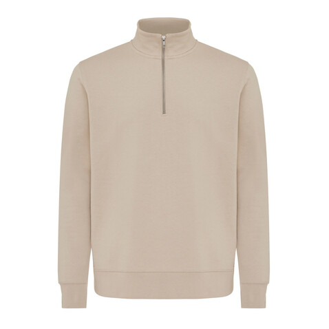 IQONIQ Elgon Quarter-Zip-Sweater aus rec. Baumwolle desert bedrucken, Art.-Nr. T9601.006.XL