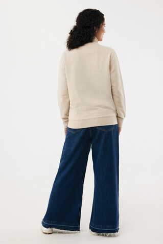IQONIQ Elgon Quarter-Zip-Sweater aus rec. Baumwolle desert bedrucken, Art.-Nr. T9601.006.XL