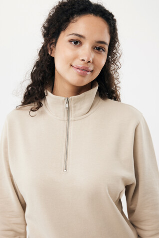 IQONIQ Elgon Quarter-Zip-Sweater aus rec. Baumwolle desert bedrucken, Art.-Nr. T9601.006.XL