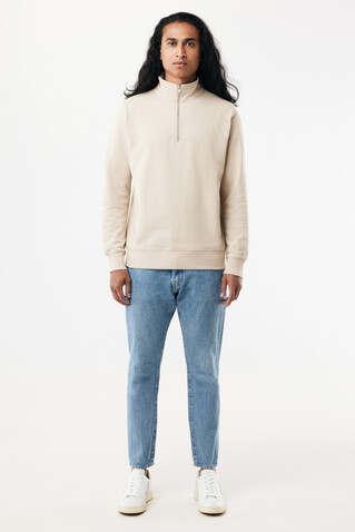 IQONIQ Elgon Quarter-Zip-Sweater aus rec. Baumwolle desert bedrucken, Art.-Nr. T9601.006.XL