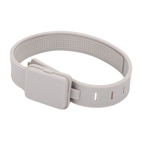 Lumi Sprint wiederaufladbares LED Lauflicht aus RCS rec. ABS grau bedrucken, Art.-Nr. P239.4402