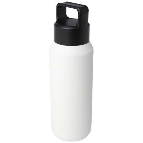 Astra 600 ml RCS-zertifizierte, kohlensäure geeignete Kupfer-Vakuum Isolierflasche aus recyceltem Edelstahl, weiss bedrucken, Art.-Nr. 10084101
