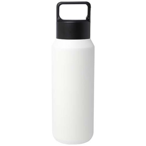 Astra 600 ml RCS-zertifizierte, kohlensäure geeignete Kupfer-Vakuum Isolierflasche aus recyceltem Edelstahl, weiss bedrucken, Art.-Nr. 10084101