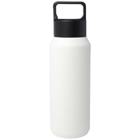 Astra 600 ml RCS-zertifizierte, kohlensäure geeignete Kupfer-Vakuum Isolierflasche aus recyceltem Edelstahl, weiss bedrucken, Art.-Nr. 10084101