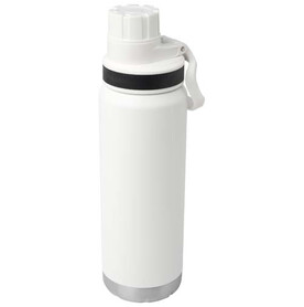 Fortis 700 ml RCS-zertifizierte Kupfer-Vakuum Isolierflasche aus recyceltem Edelstahl (Kohlensäure geeignet), weiss bedrucken, Art.-Nr. 10084201