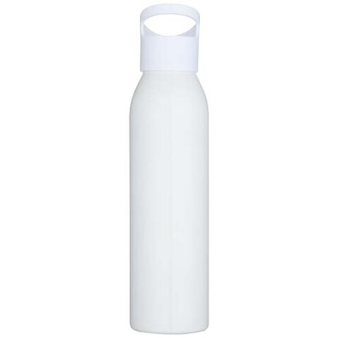 Sky 650 ml RCS-zertifizierte, einwandige Trinkflasche aus recyceltem Edelstahl, weiss bedrucken, Art.-Nr. 10086801