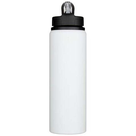 Fitz 800 ml RCS-zertifizierte, einwandige Trinkflasche aus recyceltem Edelstahl, weiss bedrucken, Art.-Nr. 10087001