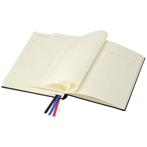 Alder A5 Hardcover Notizbuch, schwarz bedrucken, Art.-Nr. 10625790