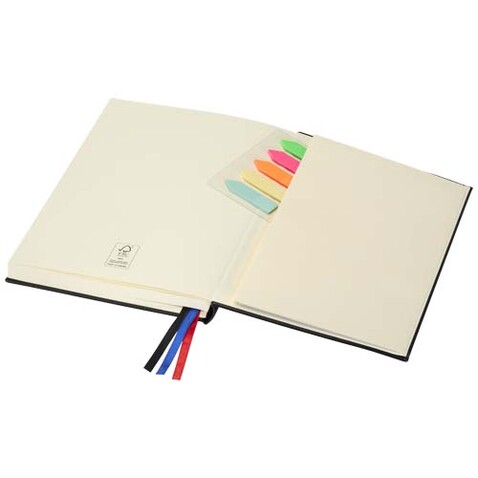 Alder A5 Hardcover Notizbuch, schwarz bedrucken, Art.-Nr. 10625790