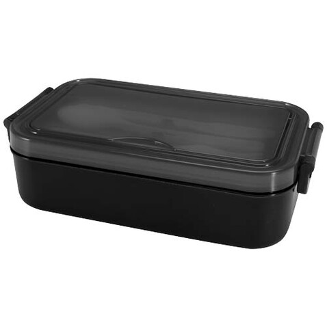 Snappy Lunchbox und Besteckset, schwarz bedrucken, Art.-Nr. 11342090 Snappy Lunchbox und Besteckset, schwarz bedrucken, Art.-Nr. 11342090