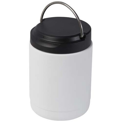 Doveron 500 ml isolierter Lunchpot aus recyceltem Edelstahl, weiss bedrucken, Art.-Nr. 11342201