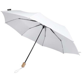 Dane 21&amp;quot; RPET Regenschirm, weiss bedrucken, Art.-Nr. 11350801