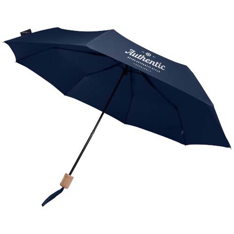 Dane 21" RPET Regenschirm, navy bedrucken, Art.-Nr. 11350855 Dane 21" RPET Regenschirm, navy bedrucken, Art.-Nr. 11350855