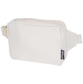 Trip Aware™ Recycelte Reisetasche mit Schultergurt 1 L, offwhite bedrucken, Art.-Nr. 12076402