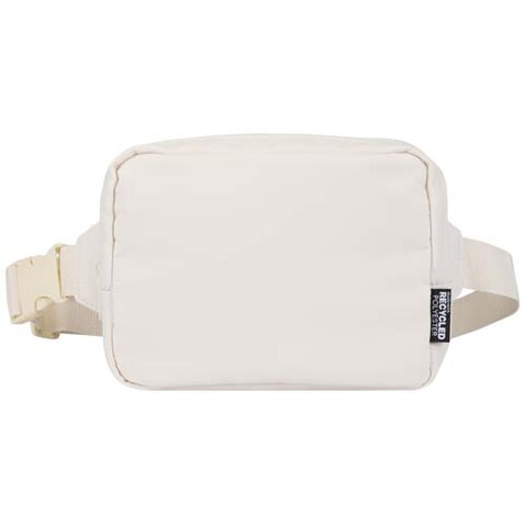 Trip Aware™ Recycelte Reisetasche mit Schultergurt 1 L, offwhite bedrucken, Art.-Nr. 12076402
