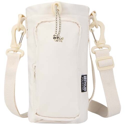 Trip Aware™ Recycelte Reisetasche für Flaschen 2 L, offwhite bedrucken, Art.-Nr. 12076502