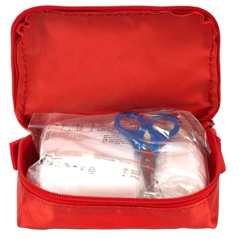 Basic Erste Hilfe Set, 31-teilig, rot bedrucken, Art.-Nr. 12205521