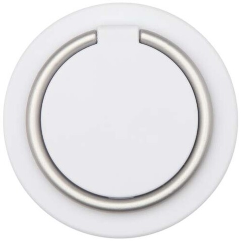 Albali Magnetische Smartphonehalterung aus recyceltem Kunststoff mit Ringständer, weiss bedrucken, Art.-Nr. 12446201